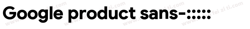 Google product sans字体转换